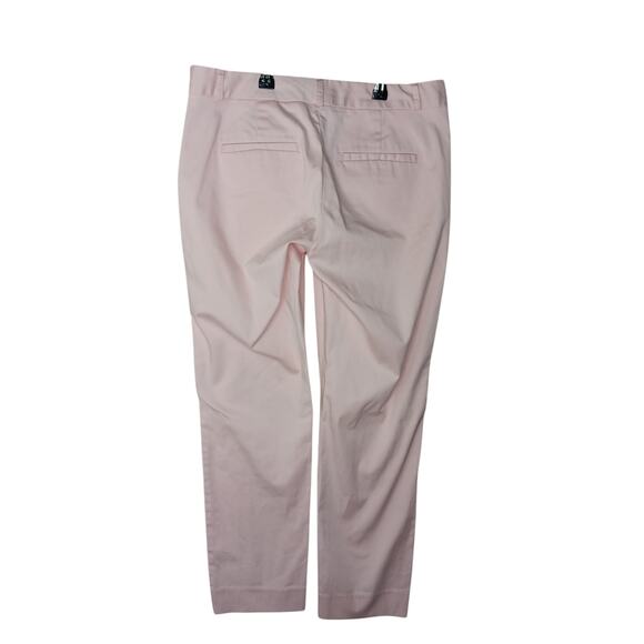 Banana Republic Reegan Pants 4P Petite Light Pink Stretch Cotton Chino Slim Fit - Picture 8 of 15